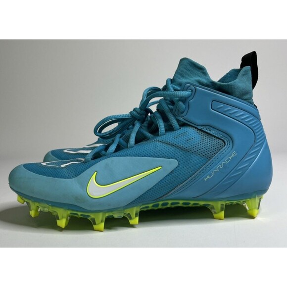 Nike Alpha Huarache 8 Elite Mens Size 7.5 Lacrosse Cleats Turquoise CW4440-400 - Picture 5 of 10